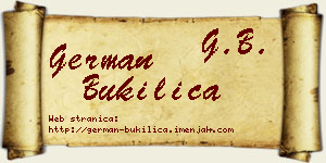 German Bukilica vizit kartica